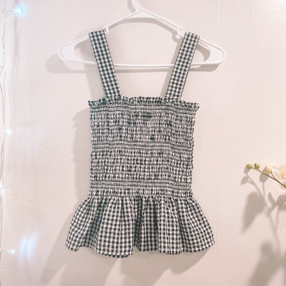 Plaid Gingham Top